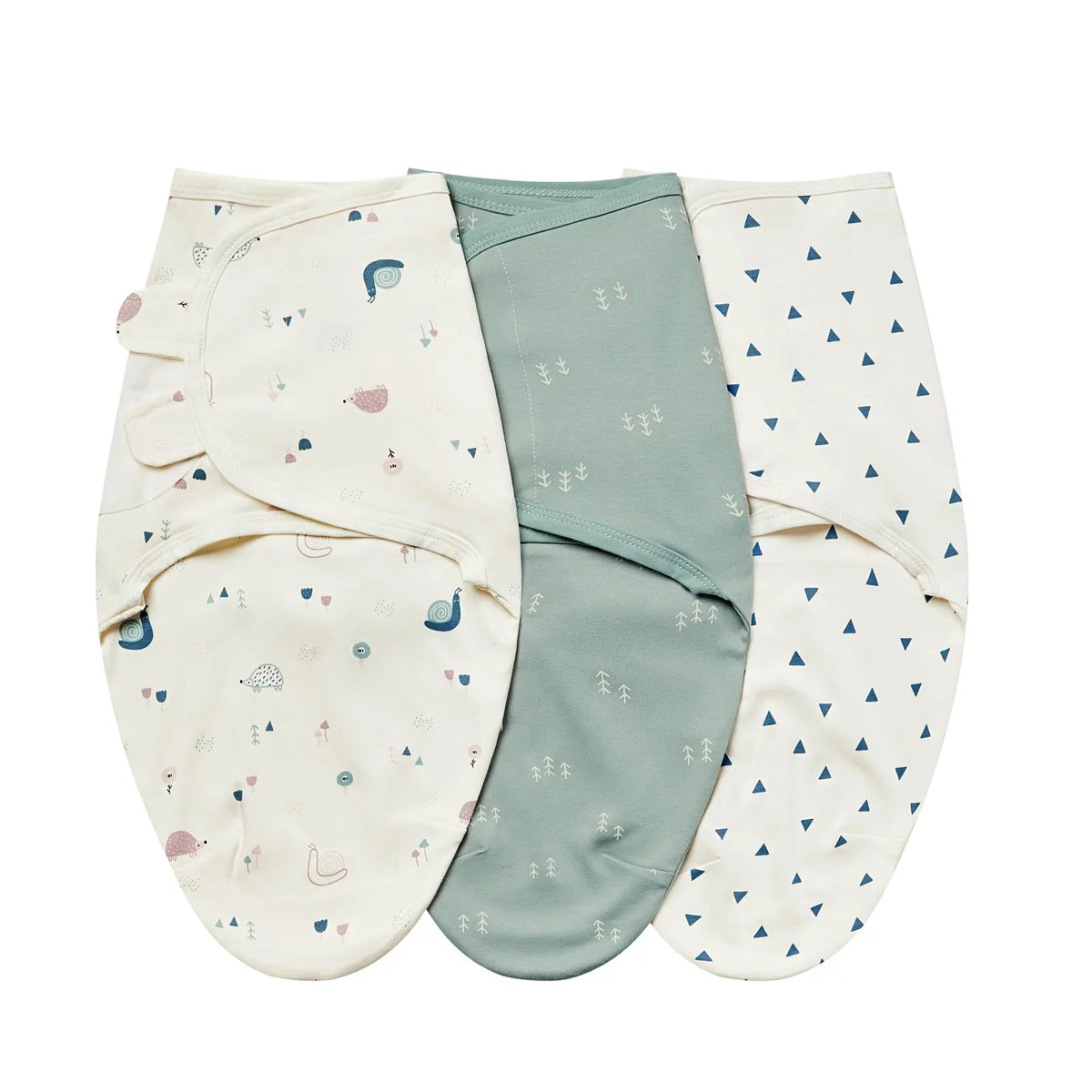 Emmaillotage bébé lange : lot de 3 en coton
