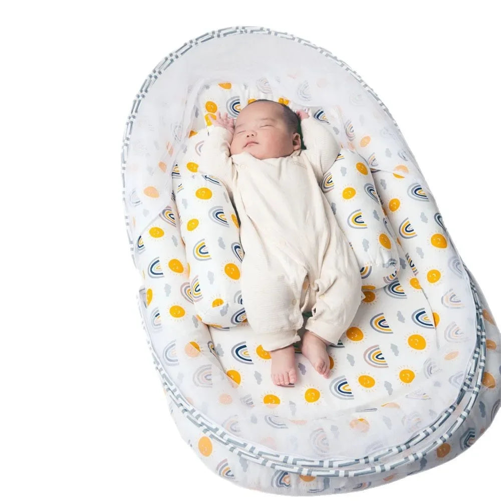 Moustiquaire pour lit bebe – lit nomade pliable, quatre motifs