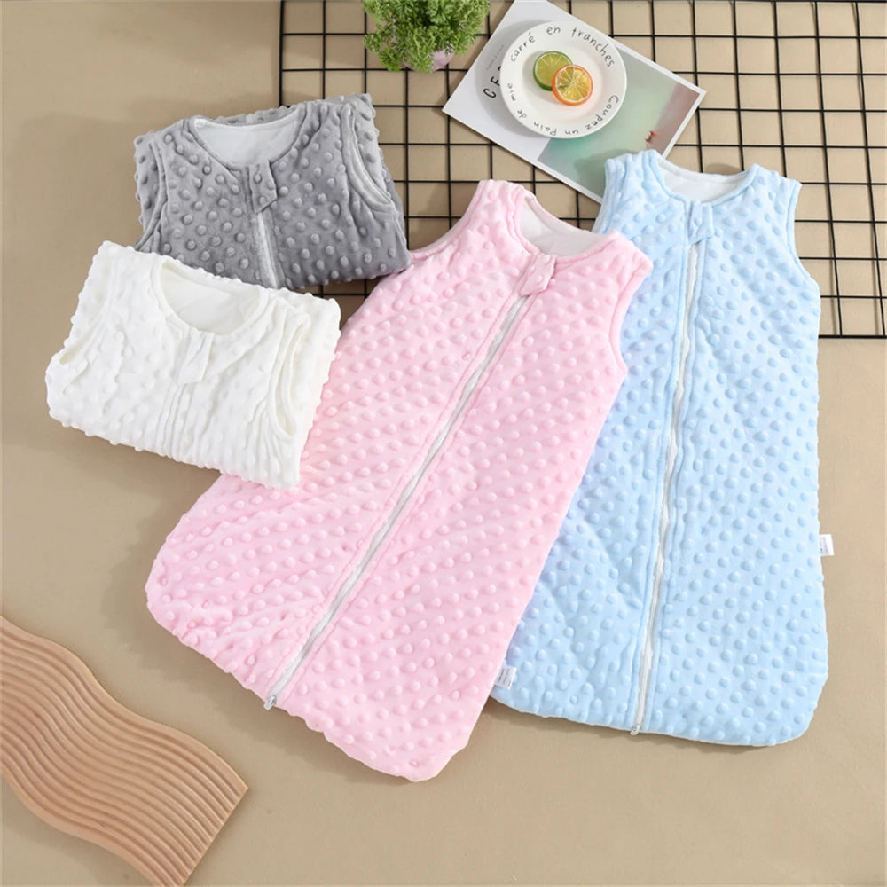 Gigoteuse hiver bébé en polaire – Blanc ou bleu marine