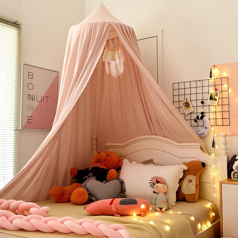 Ciel de lit pour bébé en dôme suspendu, moustiquaire et tente de jeu