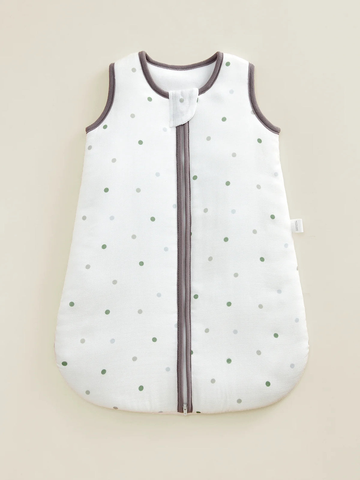 Gigoteuse bebe en fibre de bambou, motifs fruits et pois