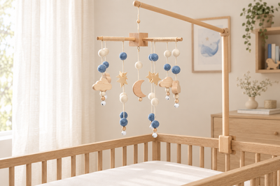 Photo d’ambiance pour la collection mobile musical bébé