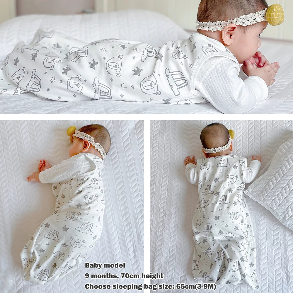 gigoteuse ete bebe en coton – Voitures, fleurs et ours