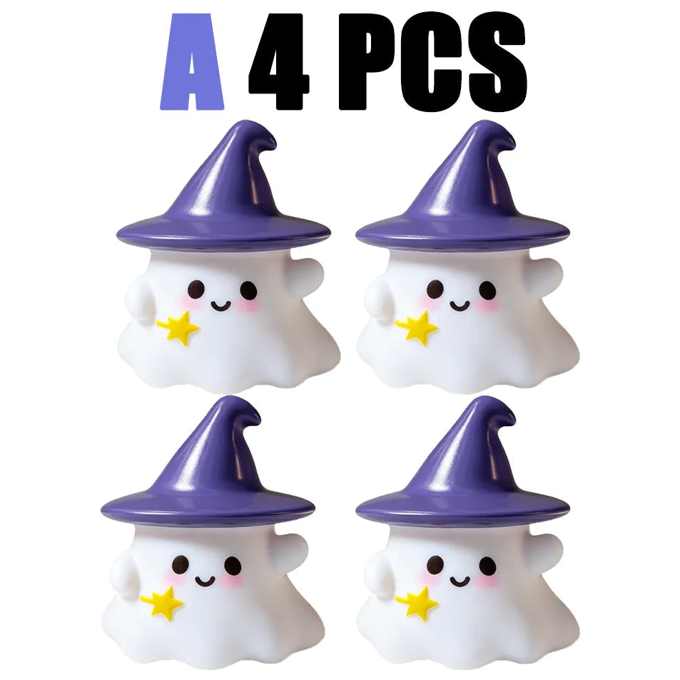 Veilleuse chapeau sorcière Halloween 4 PCS