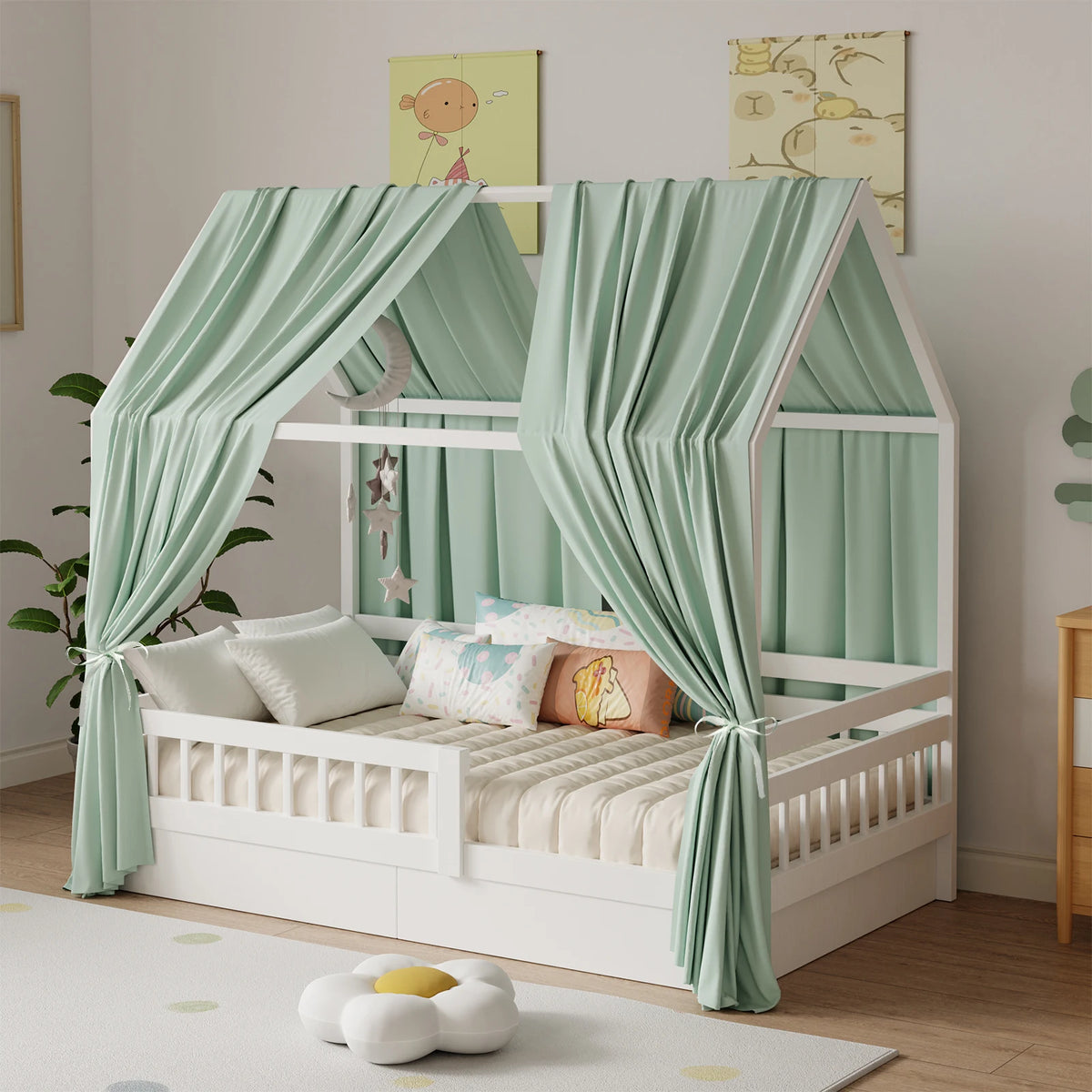 Ciel de lit bébé pour lit superposé, lot de 2