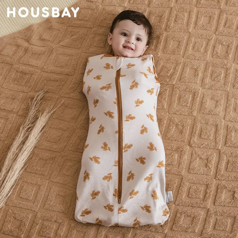 Gigoteuse ete bebe en coton à motifs nature