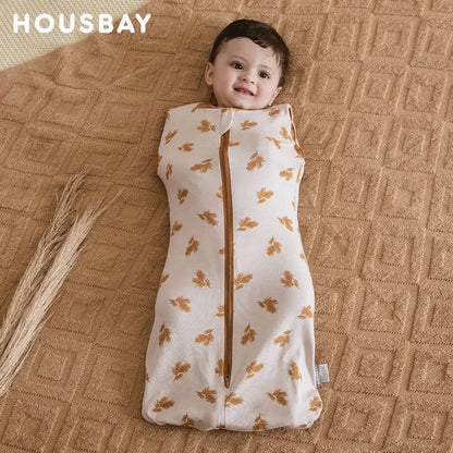 Gigoteuse ete bebe en coton à motifs nature