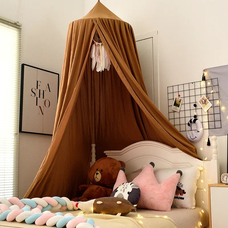 Ciel de lit pour bébé en dôme suspendu, moustiquaire et tente de jeu (Copie)