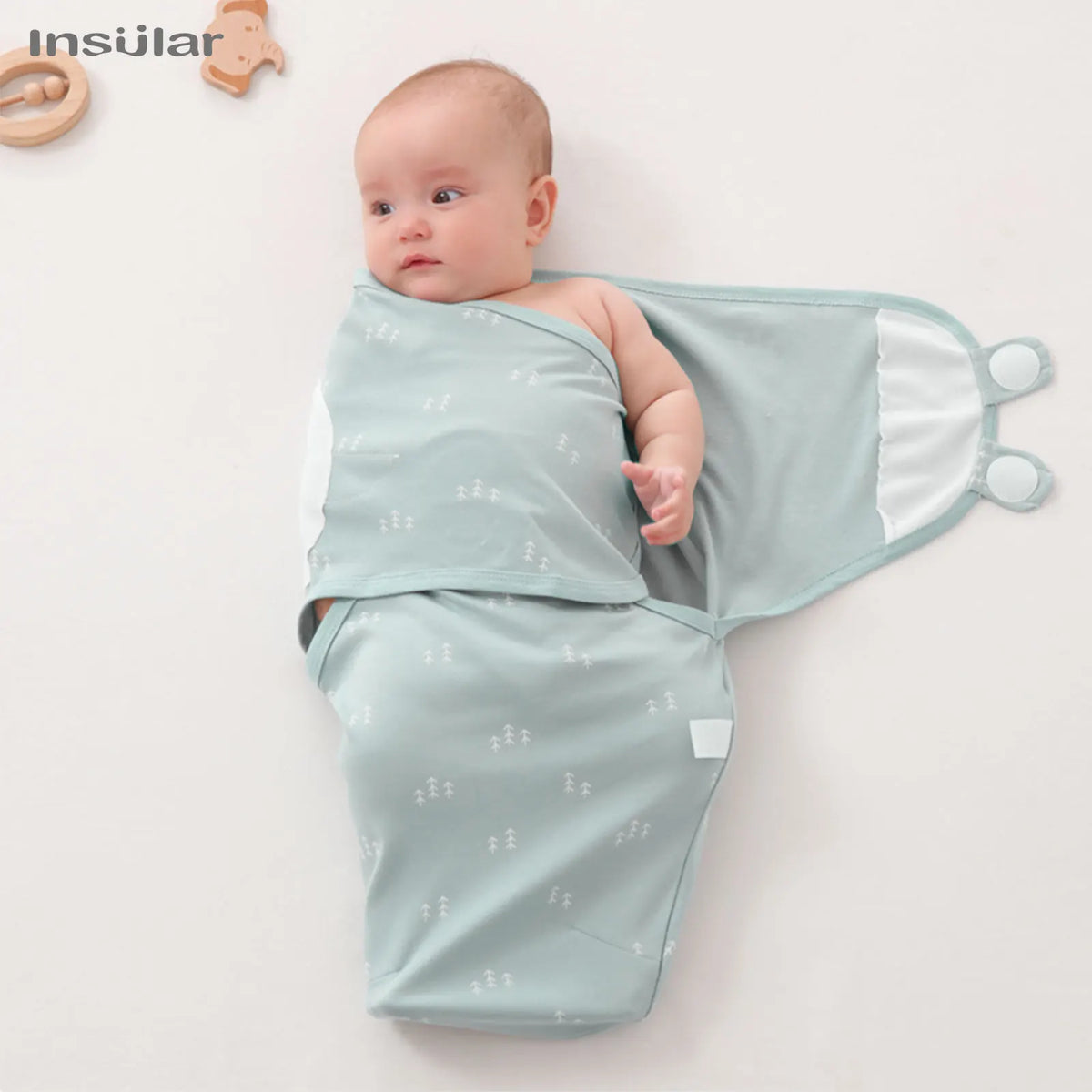 Emmaillotage bébé lange : lot de 3 en coton