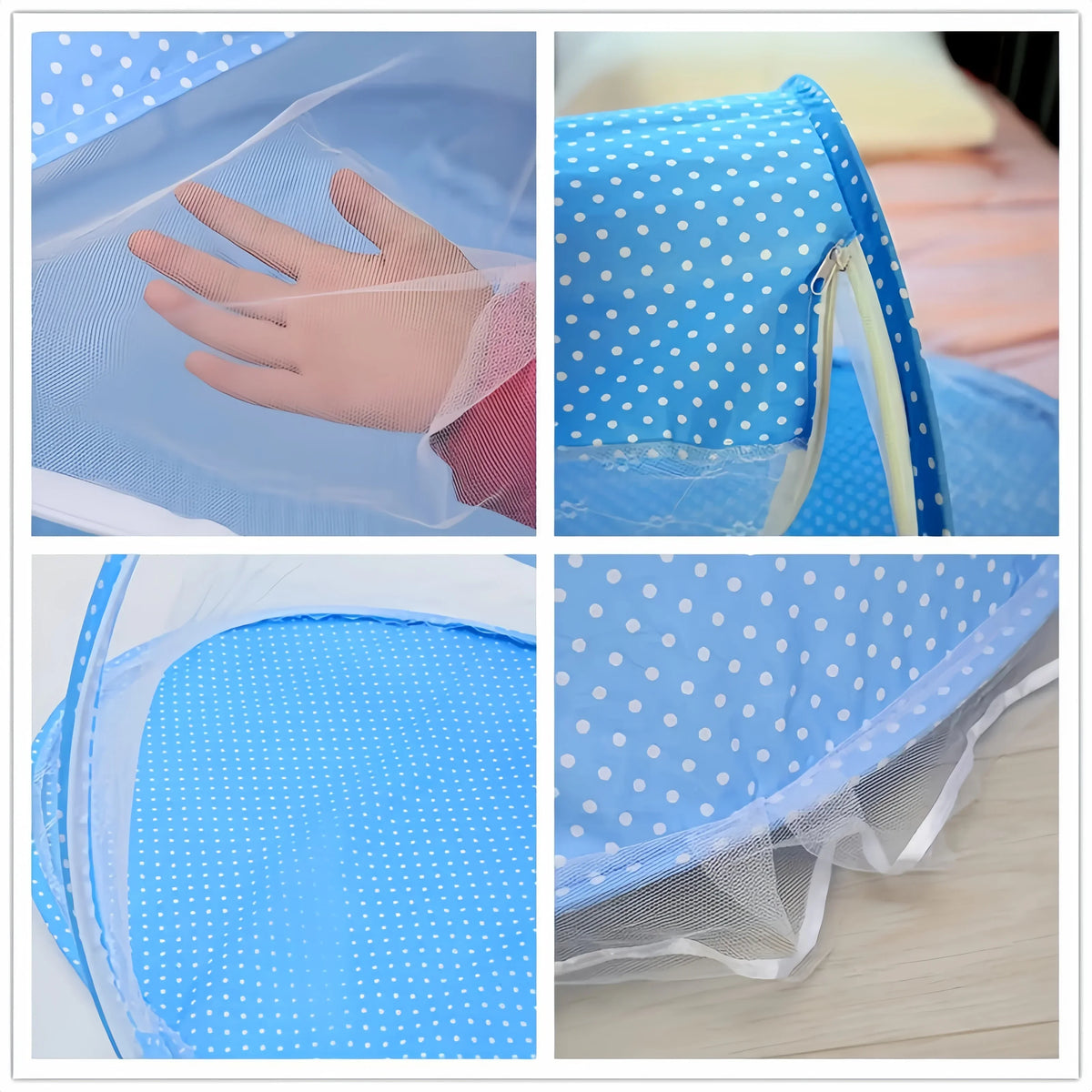 Ciel de lit bebe moustiquaire pliable