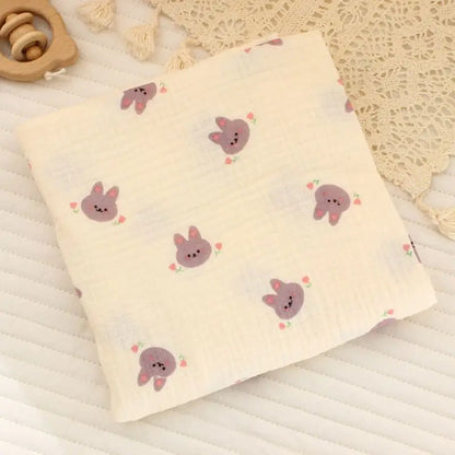 Couverture bébé en coton – Emmaillotage doux 80 × 80 cm