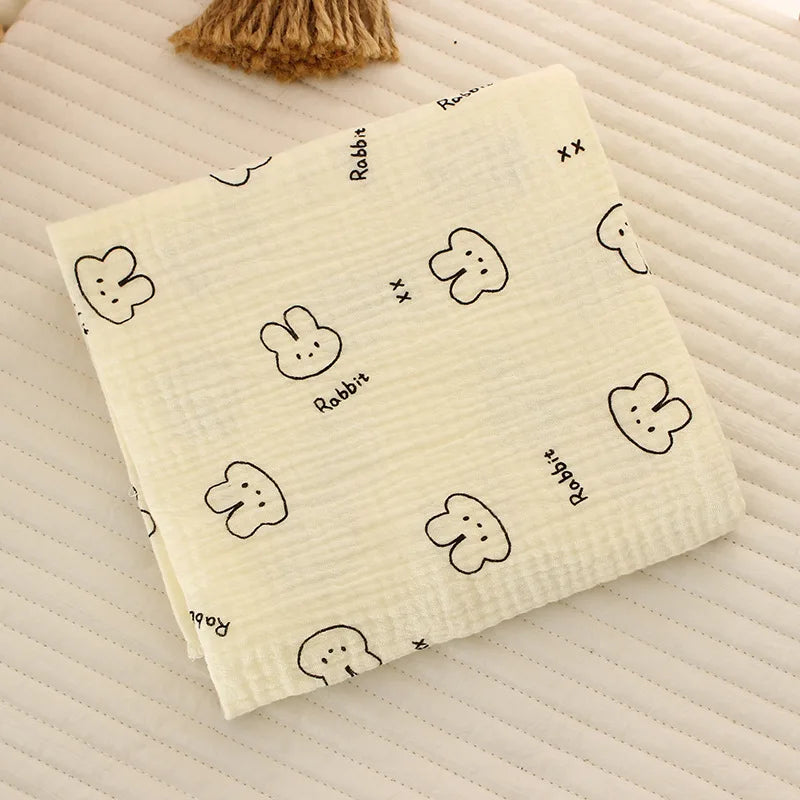 Couverture bébé en mousseline de coton – 80 × 80 cm