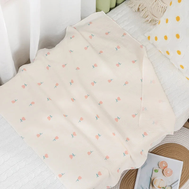 Couverture bébé légère en coton – 80 × 80 cm