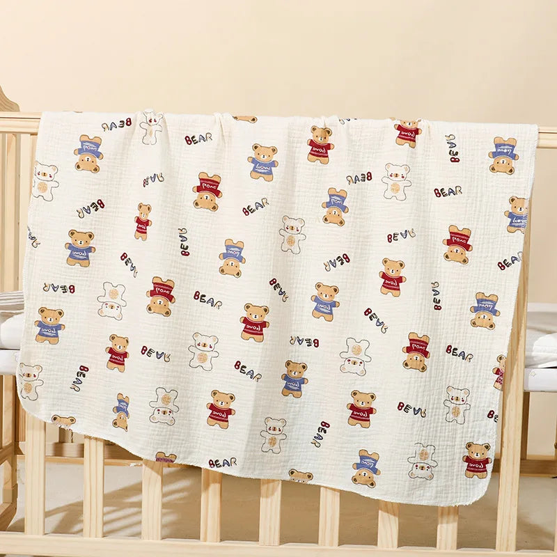 Couverture bébé douce en coton – 80 × 80 cm