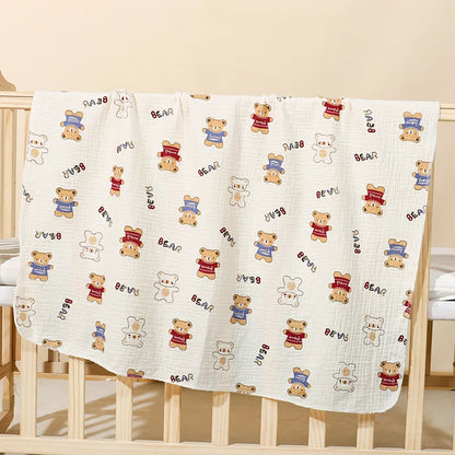 Couverture bébé douce en coton – 80 × 80 cm