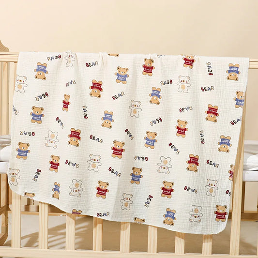 Couverture bébé douce en coton – 80 × 80 cm