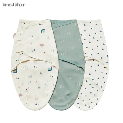 Emmaillotage bébé lange : lot de 3 en coton