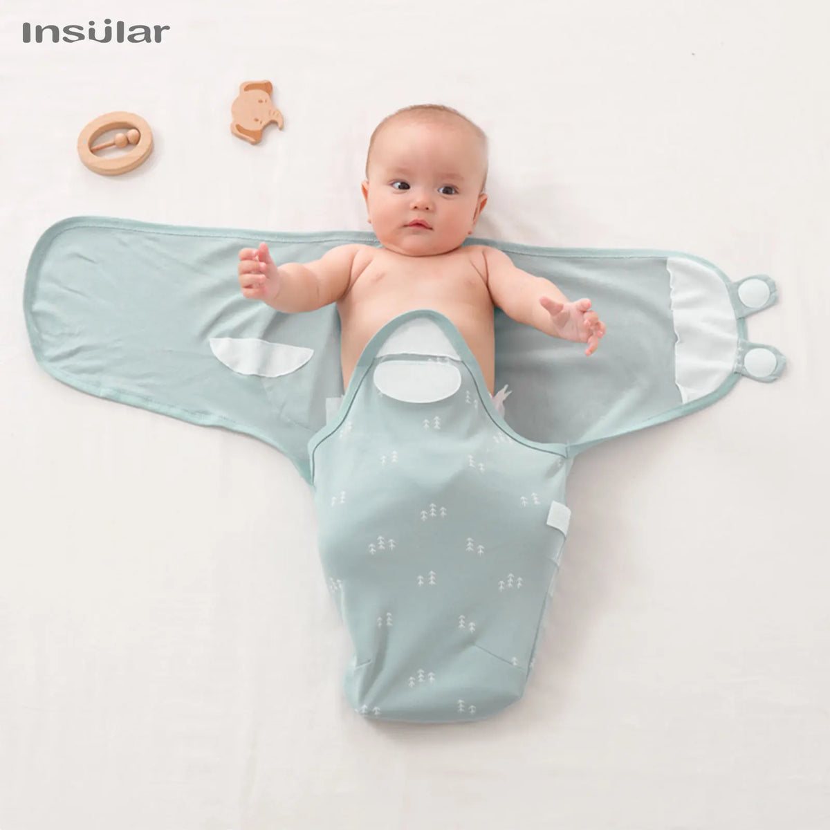 Emmaillotage bébé lange : lot de 3 en coton