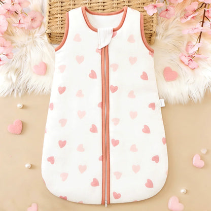 Gigoteuse bebe en coton jersey à motifs roses
