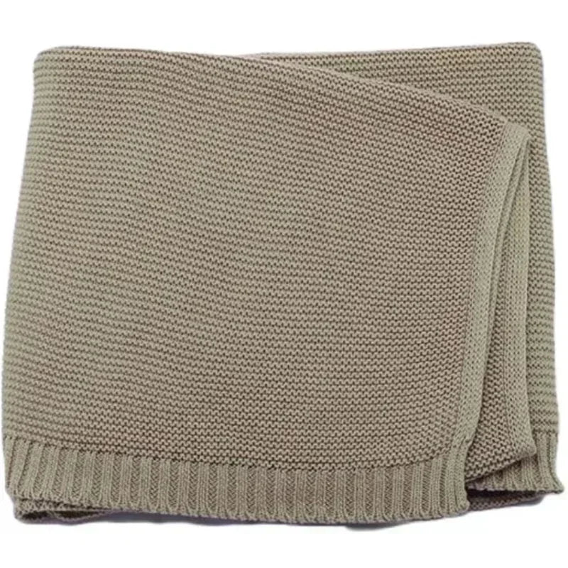 Couverture personnalisée bébé en coton avec prénom brodé