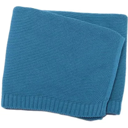 Couverture personnalisée bébé en tricot avec prénom brodé, 100 x 80 cm
