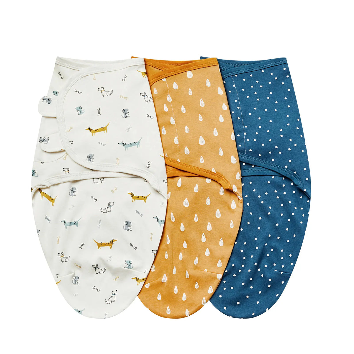 Emmaillotage bébé lange en coton, lot de 3 ajustables