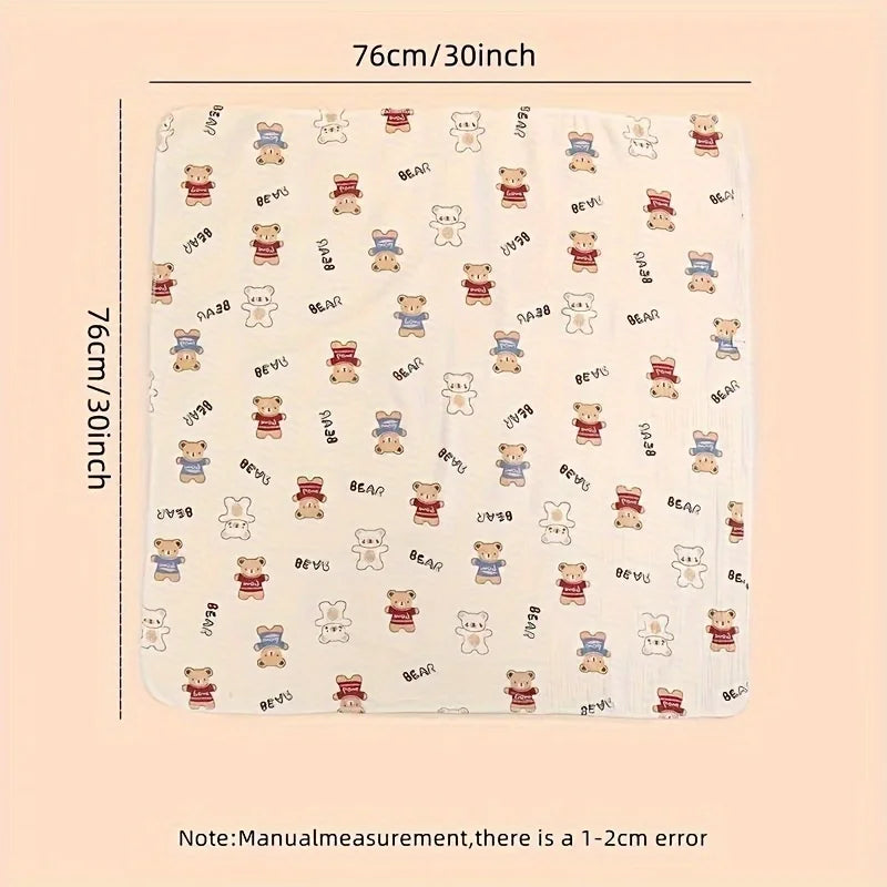 Couverture bébé douce en coton – 80 × 80 cm