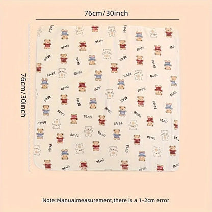 Couverture bébé douce en coton – 80 × 80 cm