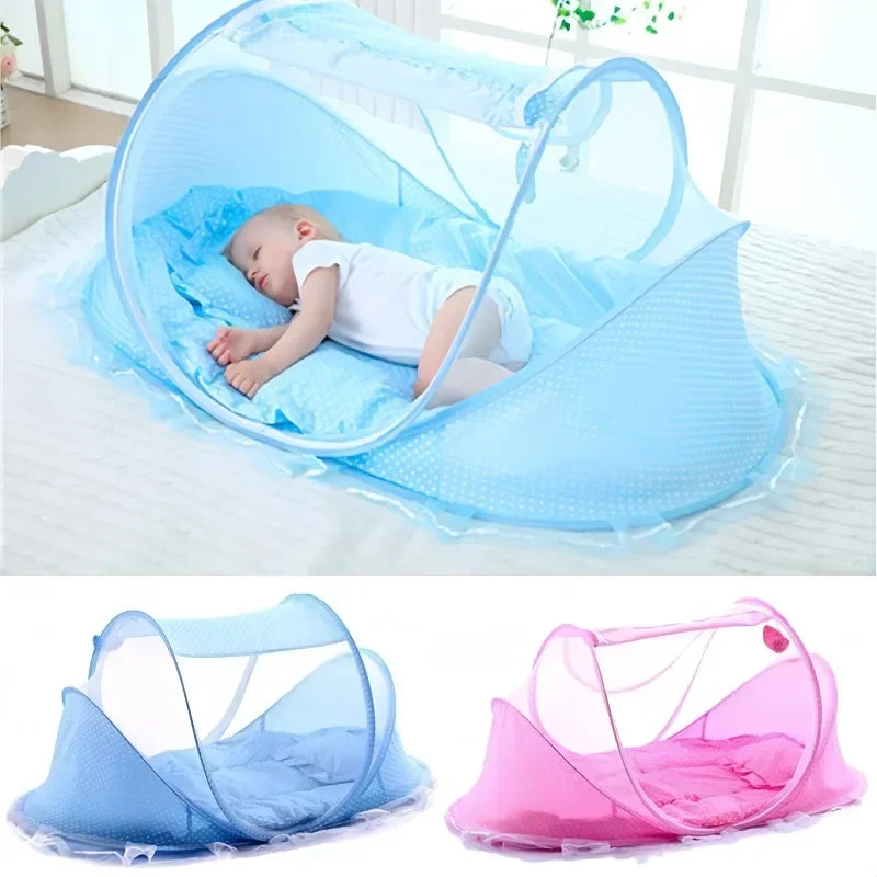 Ciel de lit bebe moustiquaire pliable