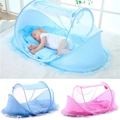 Ciel de lit bebe moustiquaire pliable