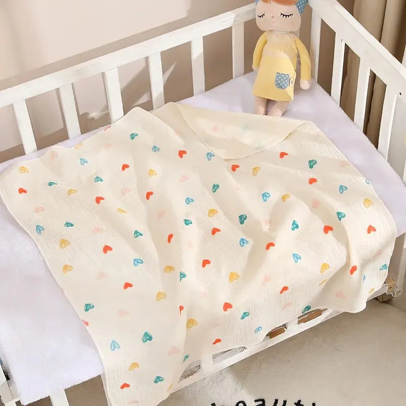 Couverture bébé en coton 80 × 80 cm