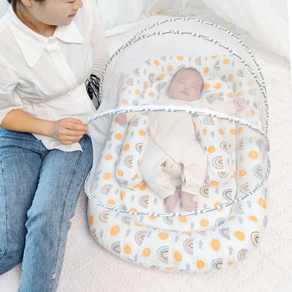 Moustiquaire pour lit bebe – lit nomade pliable, quatre motifs