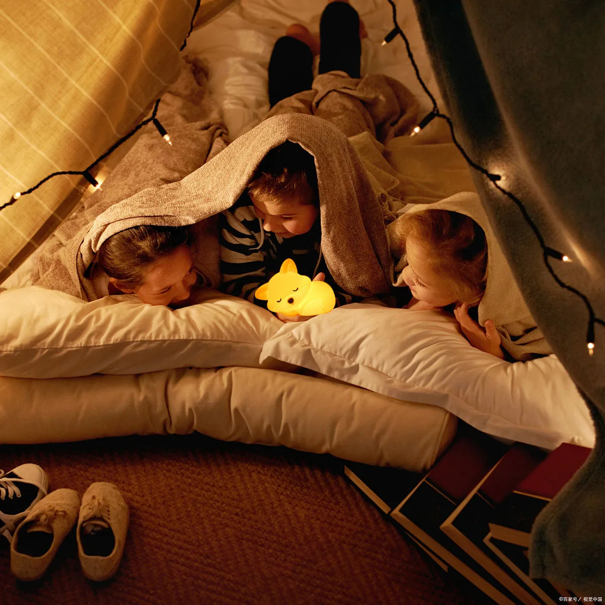 Veilleuse Lumineuse Bebe Renard en Silicone – Rechargeable USB