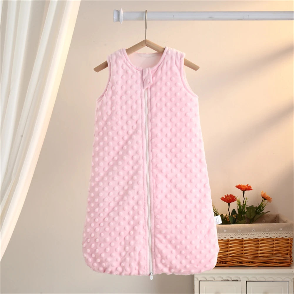Gigoteuse hiver bébé en polaire – Gris, bleu ciel ou rose