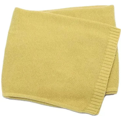 Couverture personnalisée bébé en tricot avec prénom brodé, 100 x 80 cm