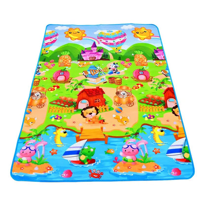 Tapis d'éveil bébé 180x120 cm – Mousse imperméable, doux et éducatif