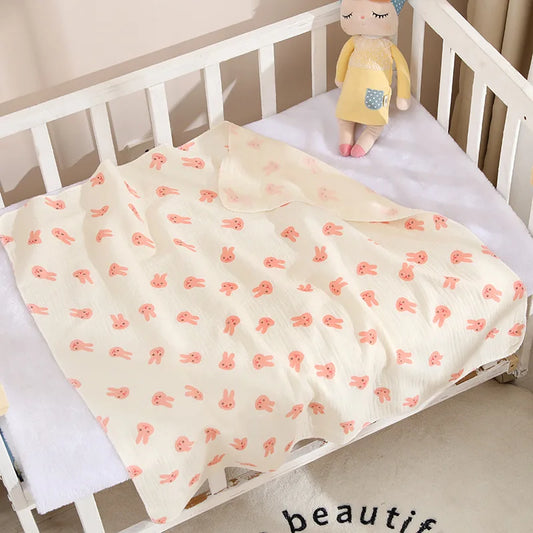 Couverture bébé légère en coton – 80 × 80 cm