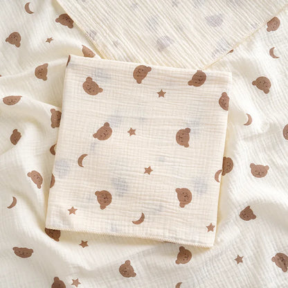 Couverture bébé en coton – Emmaillotage doux 80 × 80 cm