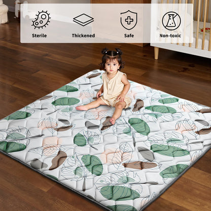 Tapis d’éveil bébé pliable, moelleux et antidérapant