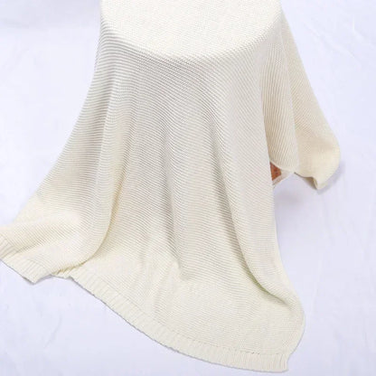 Couverture personnalisée bébé en coton avec prénom brodé