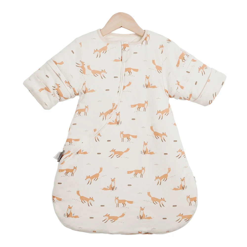 Gigoteuse bébé hiver à manches amovibles – Renard et dinosaure