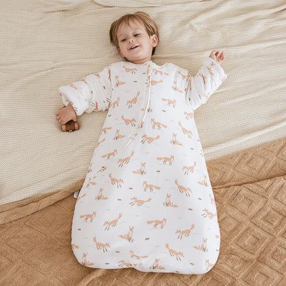 Gigoteuse bébé hiver à manches amovibles – Renard et dinosaure
