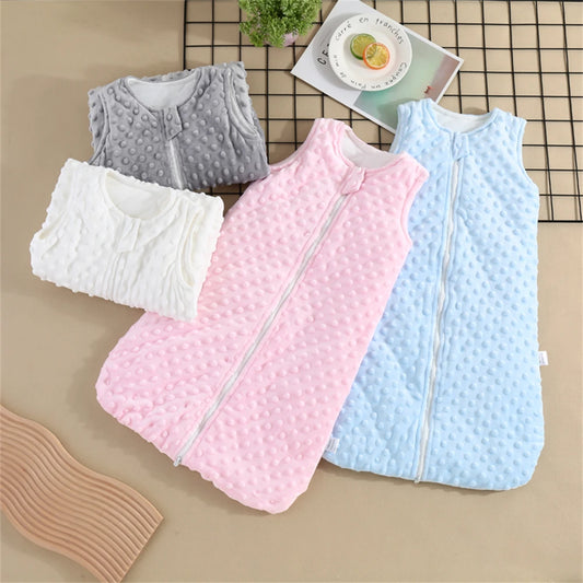 Gigoteuse hiver bébé en polaire – Gris, bleu ciel ou rose