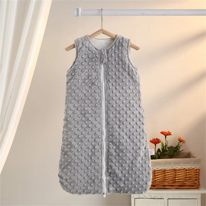 Gigoteuse hiver bébé en polaire – Gris, bleu ciel ou rose
