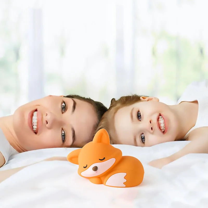 Veilleuse Lumineuse Bebe Renard en Silicone – Rechargeable USB