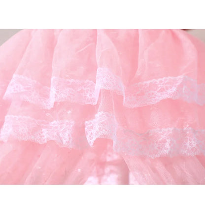 Ciel de lit bébé moustiquaire sans support – Rose, bleu ou blanc
