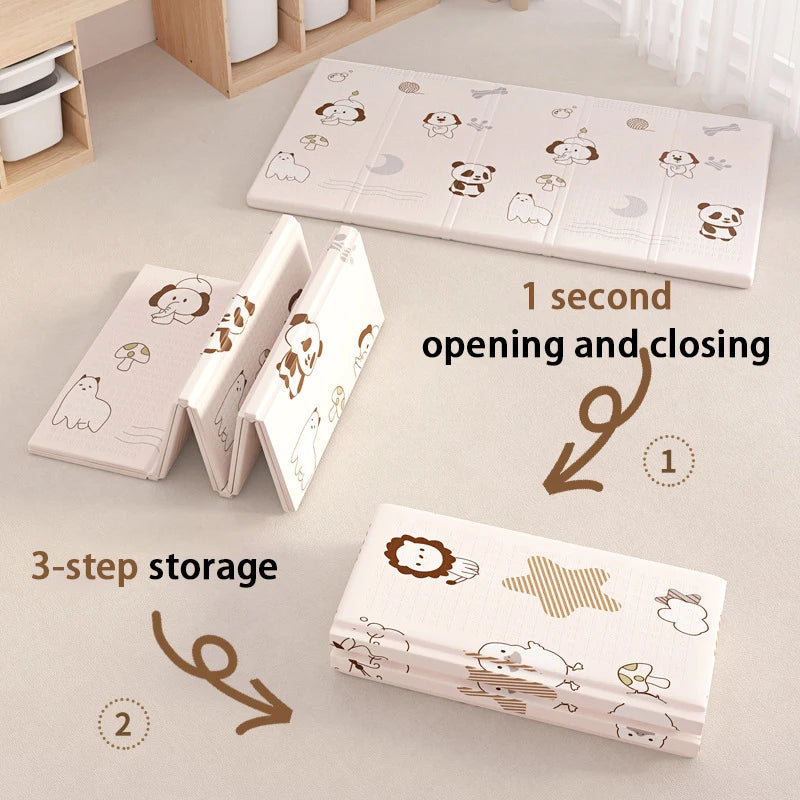 Tapis d’éveil bébé pliable double face en mousse XPE