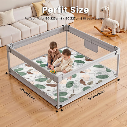 Tapis d’éveil bébé pliable, moelleux et antidérapant