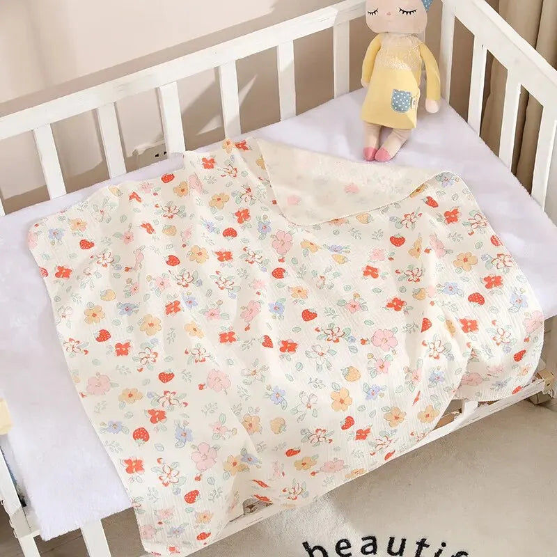 Couverture bébé en coton respirant – 80 × 80 cm