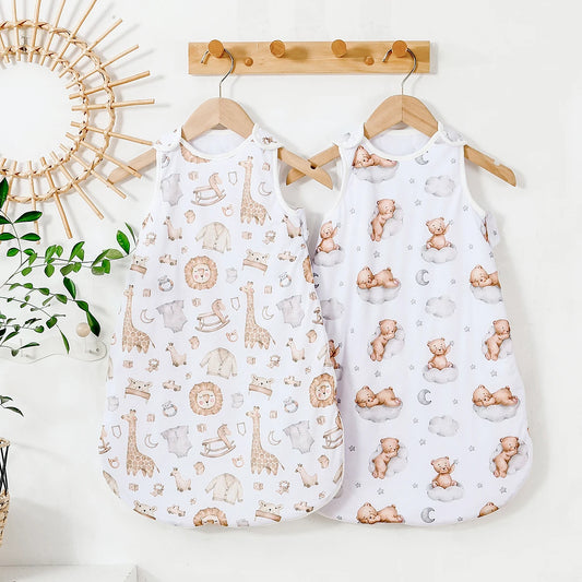 Gigoteuse bébé hiver en jersey doux à motifs